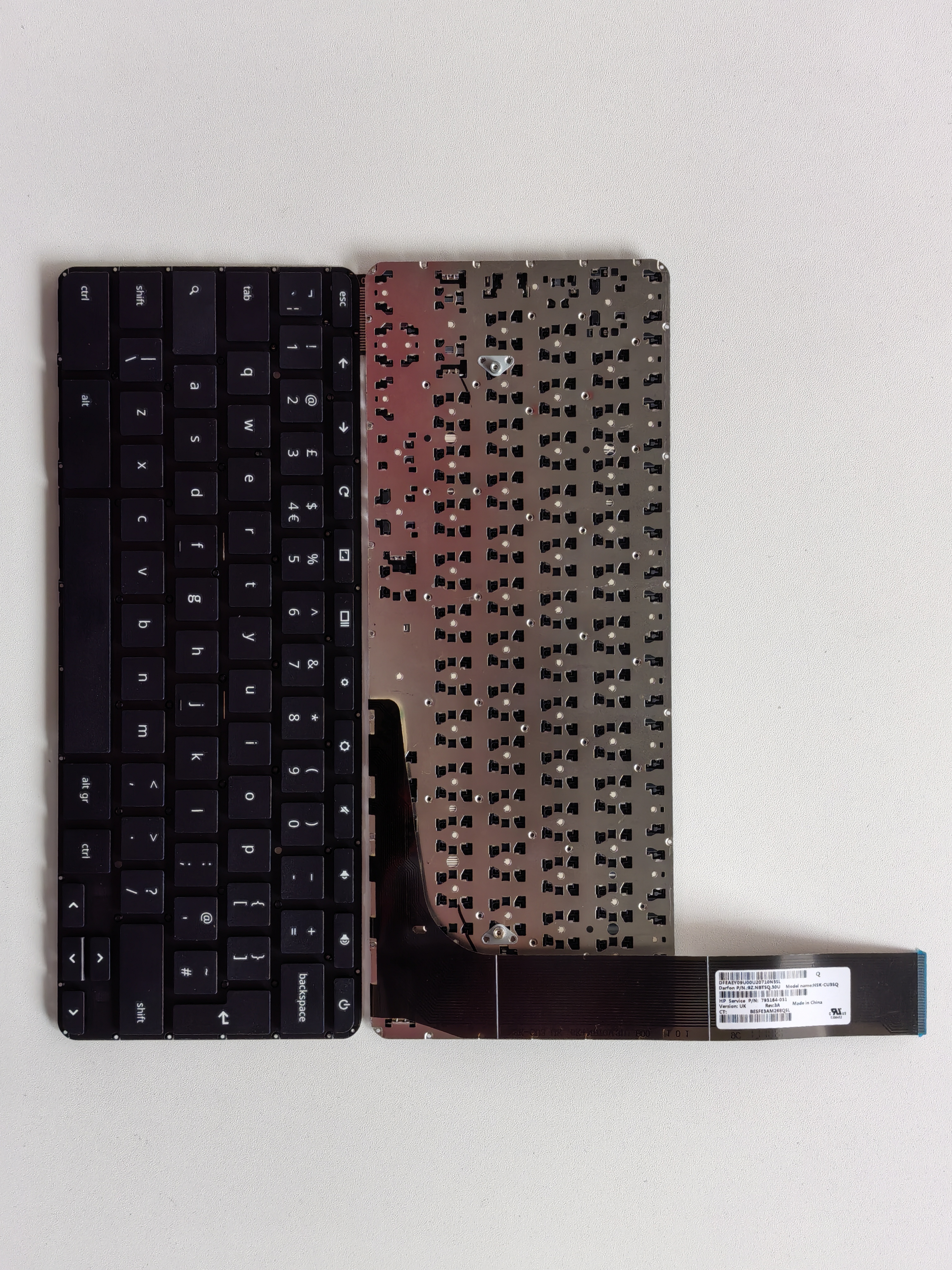 Picture of New Replacement Laptop Keyboard For HP 14-X Google version with switch BLACK UK Layout